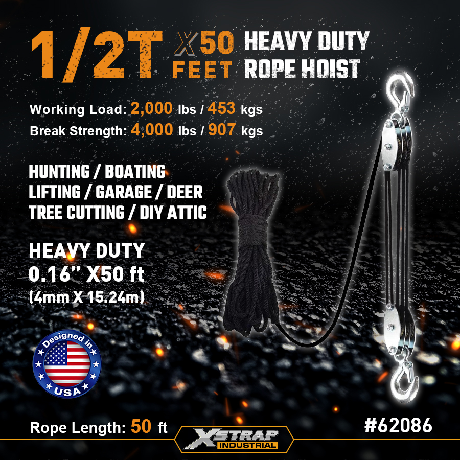 Talha de corda de elevação