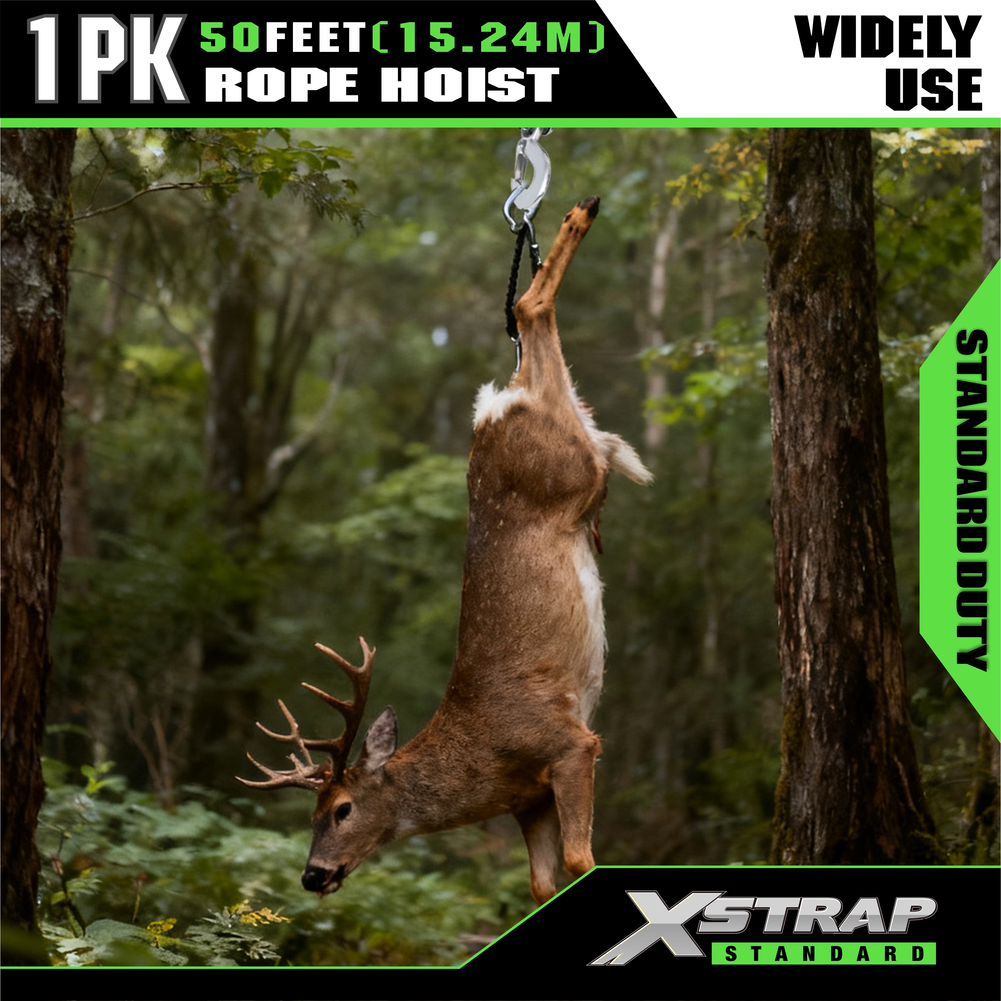 Capacidade branca do sistema 1000LB da polia da grua de corda de XSTRAP AHLT0003