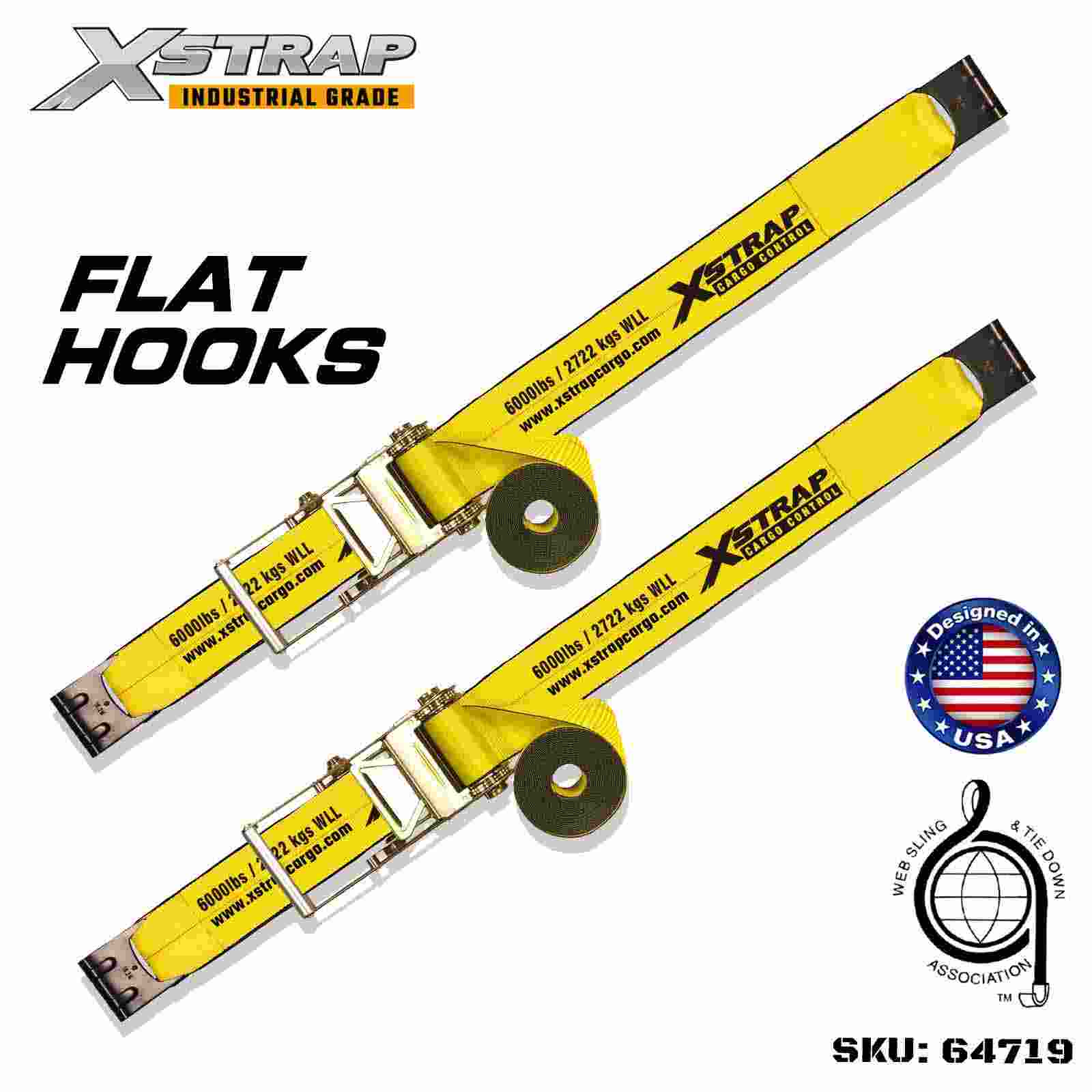 Xstrap 64719 Correias de fivela de catraca de 4