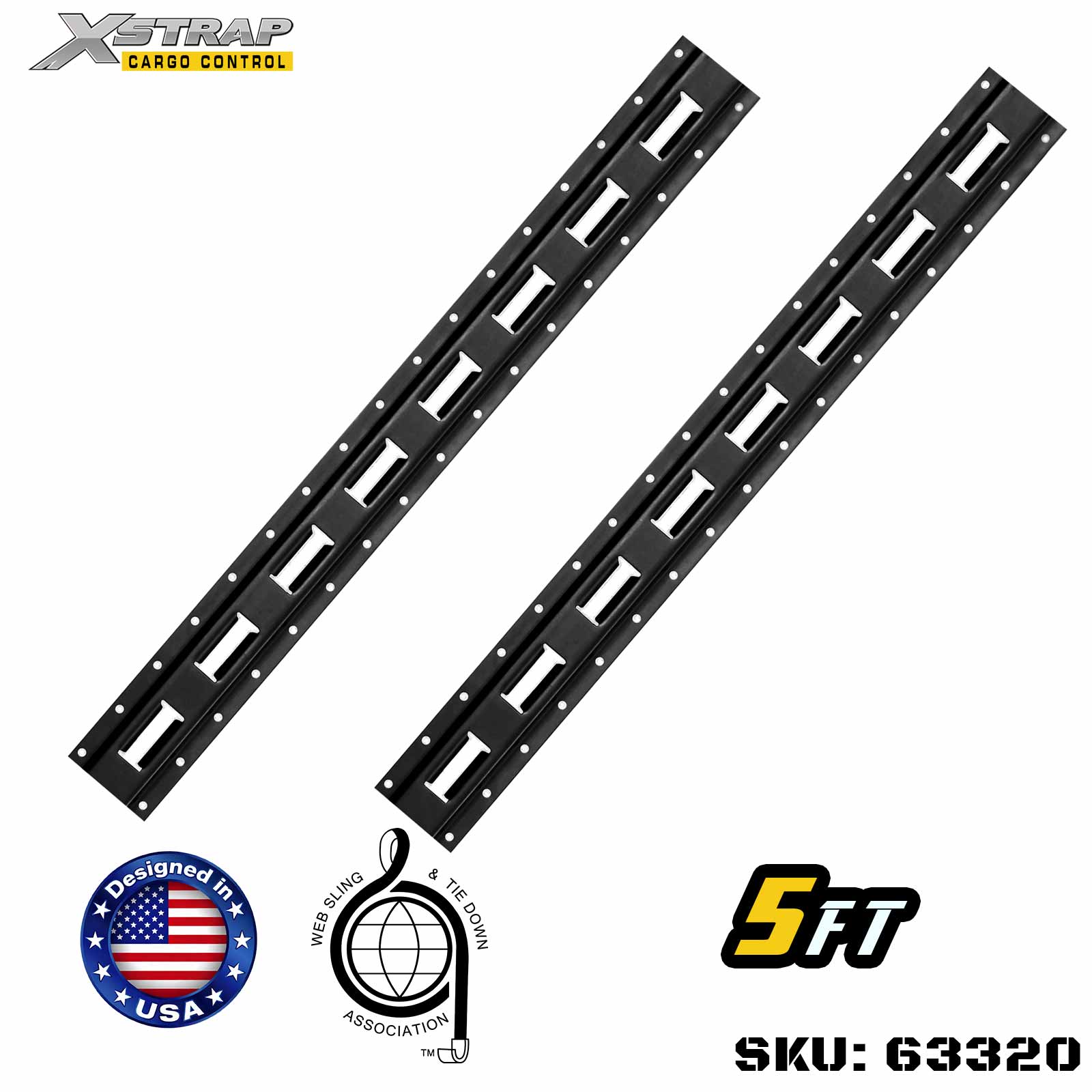 Xstrap 63320 5' Série E Logística Track-Made com aço de alta qualidade calibre 12 6000LBS